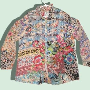 Johnny Was Floral Top